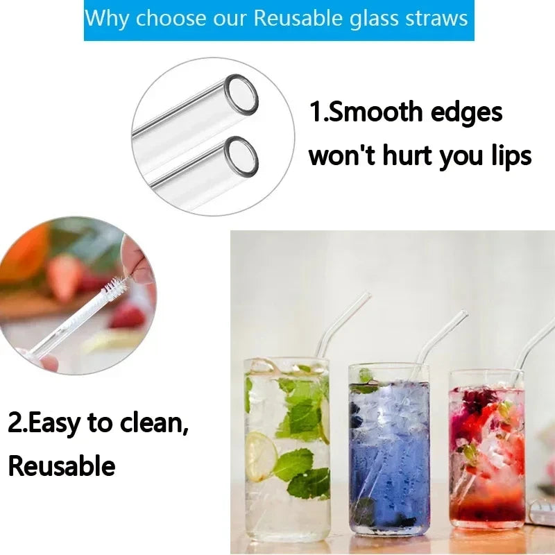Reusable Glass Drinking Straw