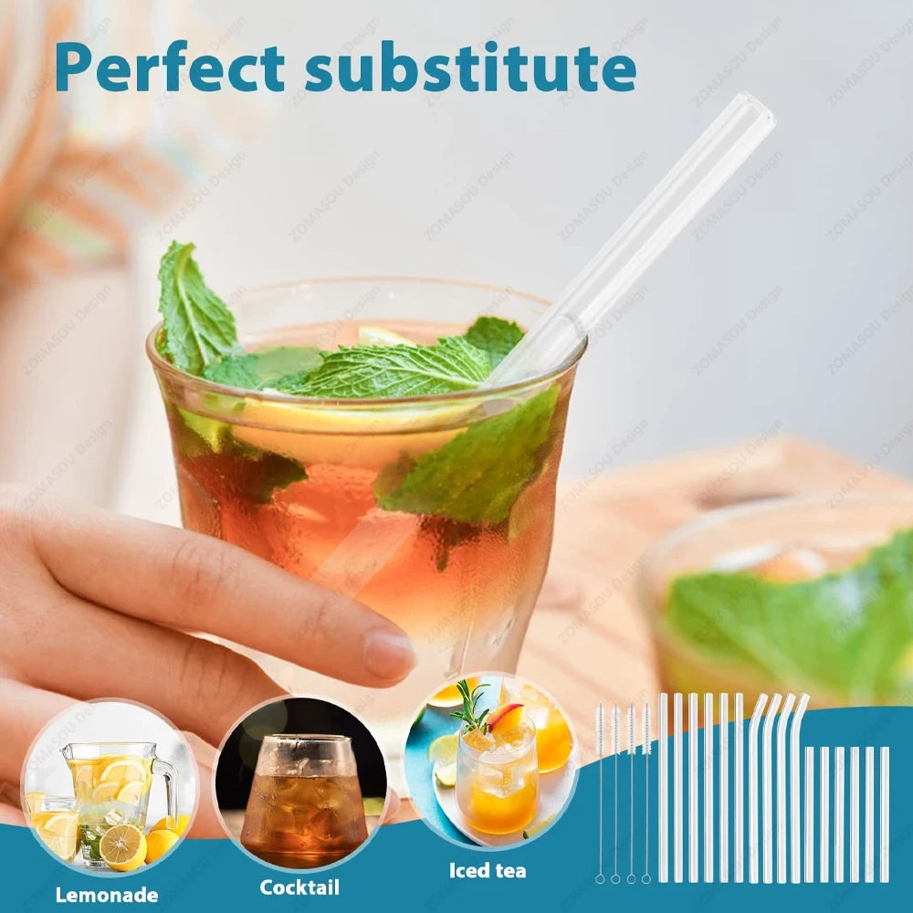 Reusable Glass Drinking Straw