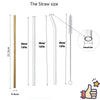 Reusable Glass Drinking Straw