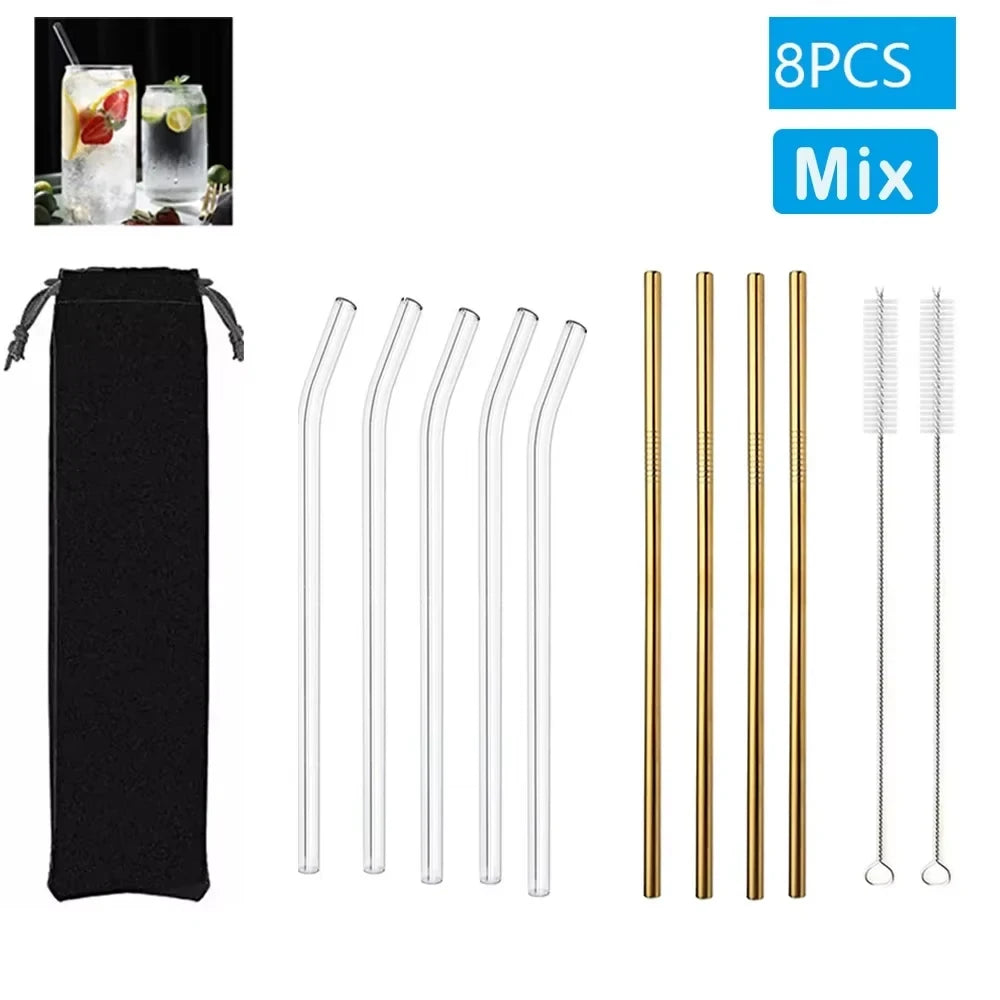 Reusable Glass Drinking Straw
