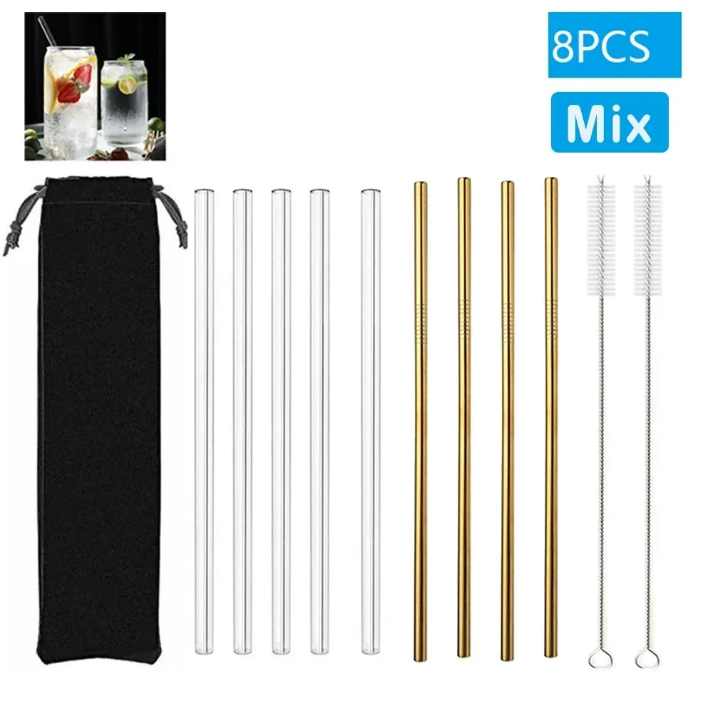 Reusable Glass Drinking Straw