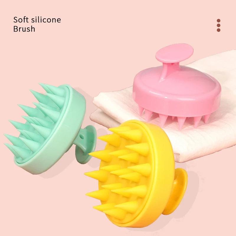 Silicone Scalp Massage Shampoo Brush