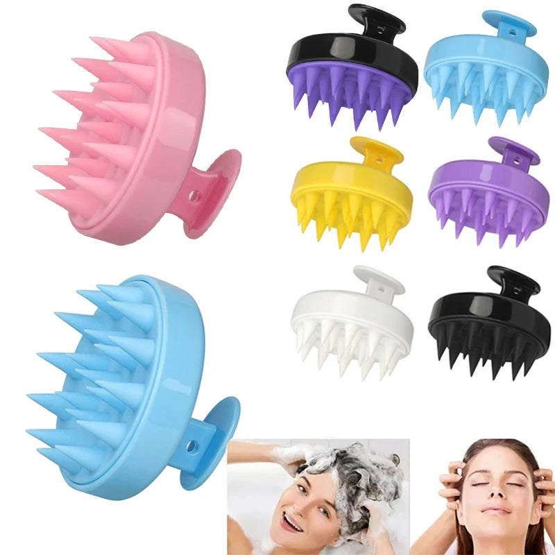 Silicone Scalp Massage Shampoo Brush